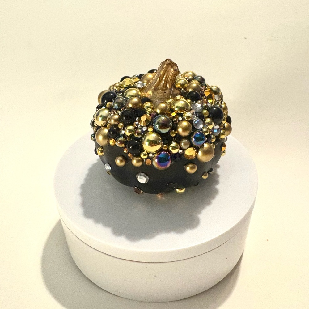 Decorative Beaded Pumpkin
